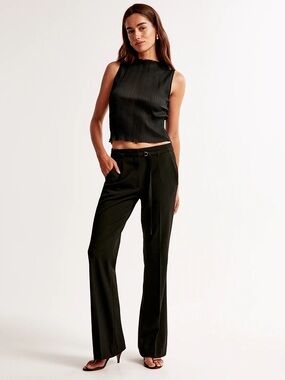 Abercrombie & Fitch Women's Mini Belt Flare Pants 8/29 Regular